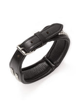 Leather Collar with Designer Studs - Classy Leather Bags - Flyclothing LLC