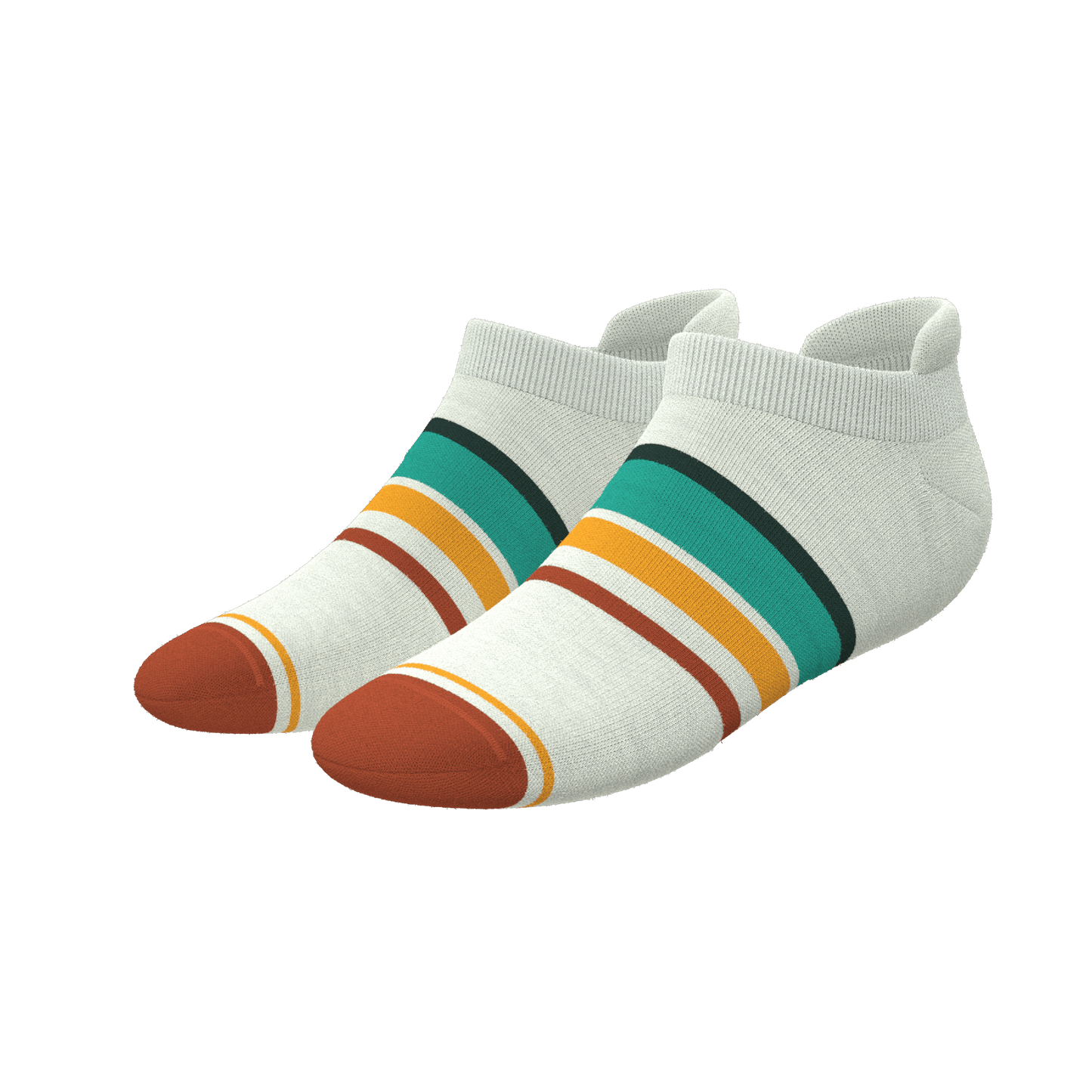 The Stellar | Retro Stripe Heel Hammock™ Ankle Socks