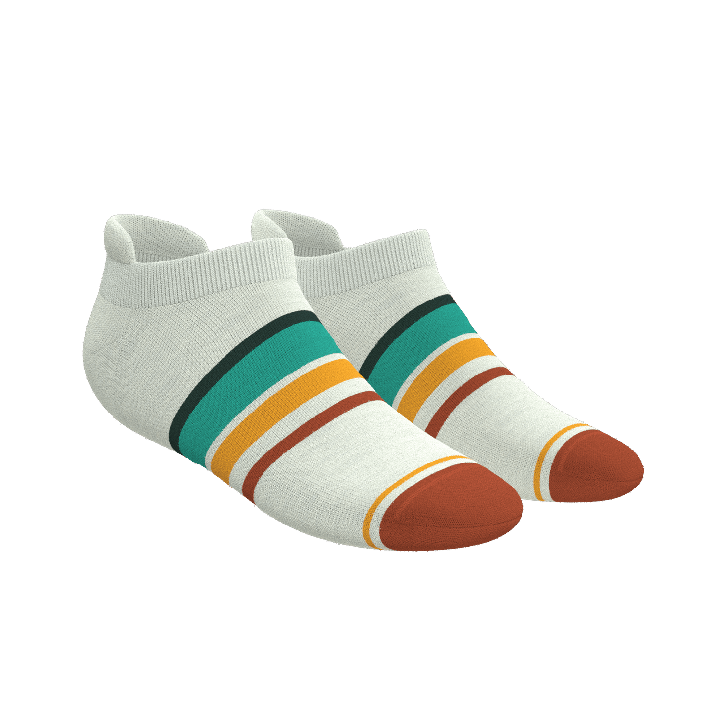 The Stellar | Retro Stripe Heel Hammock™ Ankle Socks
