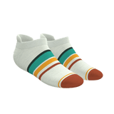 The Stellar | Retro Stripe Heel Hammock™ Ankle Socks