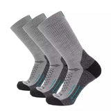 3 Pack Stone - Hike Crew Midweight Merino Wool Sock - GRIP6 - Flyclothing LLC