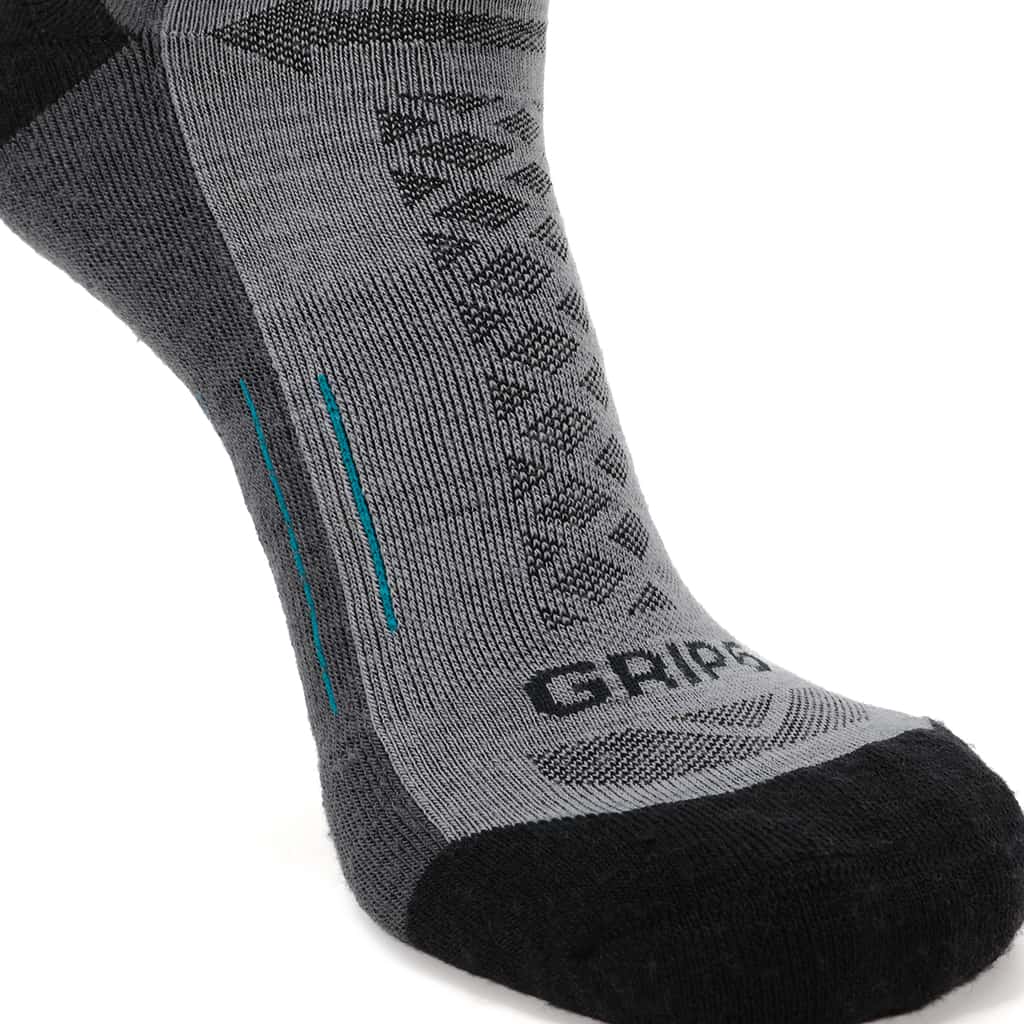 3 Pack Stone - Hike Crew Midweight Merino Wool Sock - GRIP6 - Flyclothing LLC