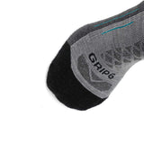8 Pairs Stone - Hike Crew Midweight Merino Wool Sock - GRIP6 - Flyclothing LLC