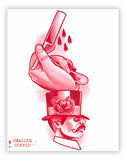 Black Market Art Company Straight Edge Razor Print