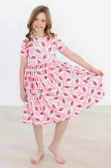 Strawberry Fields S/S Pocket Twirl Dress - Mila & Rose ® - Flyclothing LLC