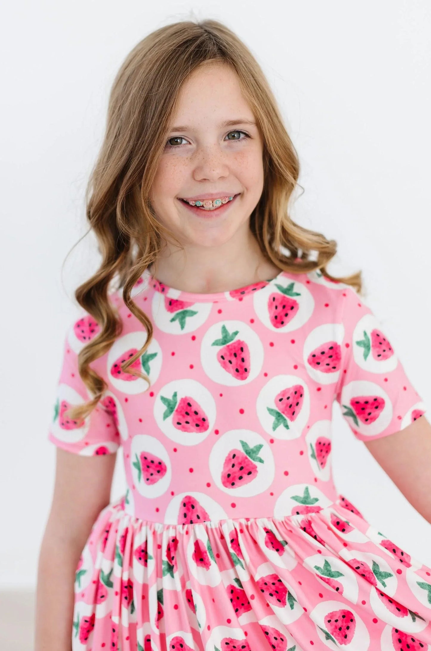 Strawberry Fields S/S Pocket Twirl Dress - Mila & Rose ® - Flyclothing LLC