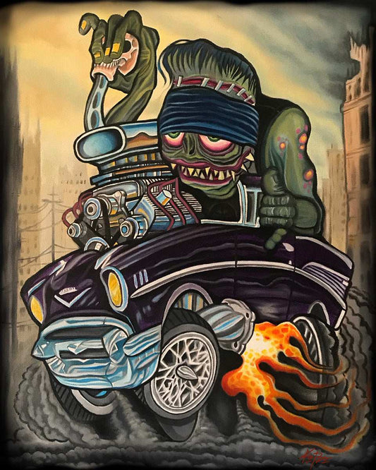 Black Market Art Company Street Racer Print - Black Market Art Company - Flyclothing LLC