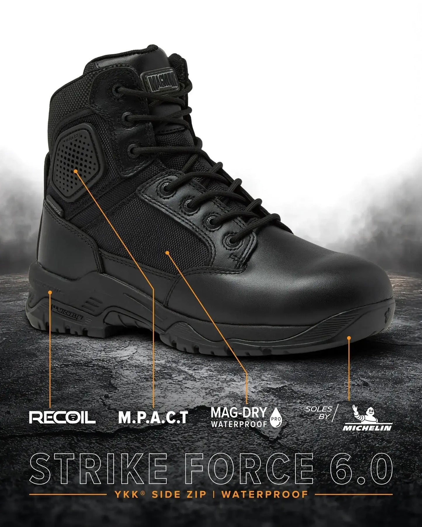 STRIKE FORCE 6" Boot SZ WP - Magnum Boots - Flyclothing LLC