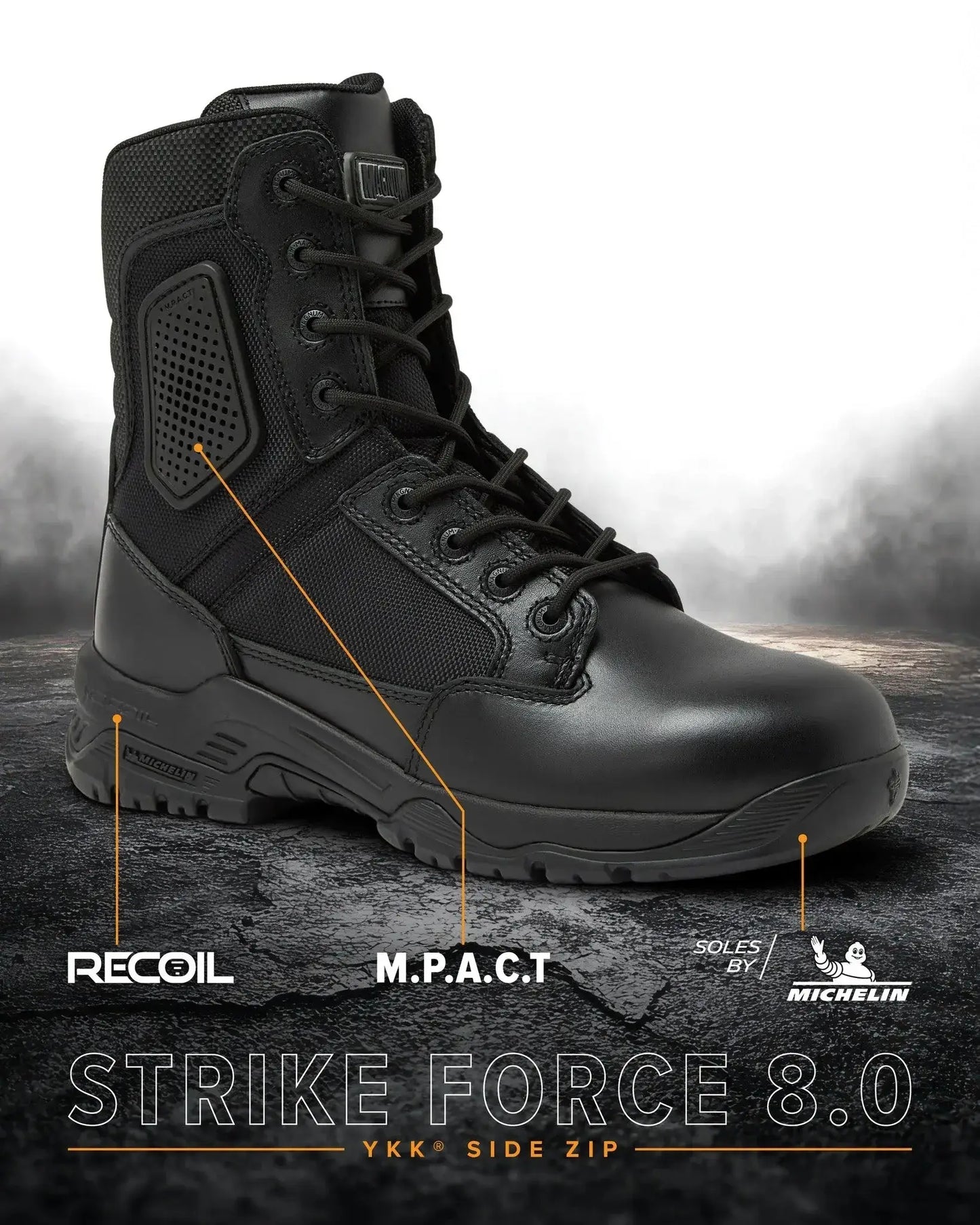 STRIKE FORCE 8" Boot SZ - Magnum Boots - Flyclothing LLC