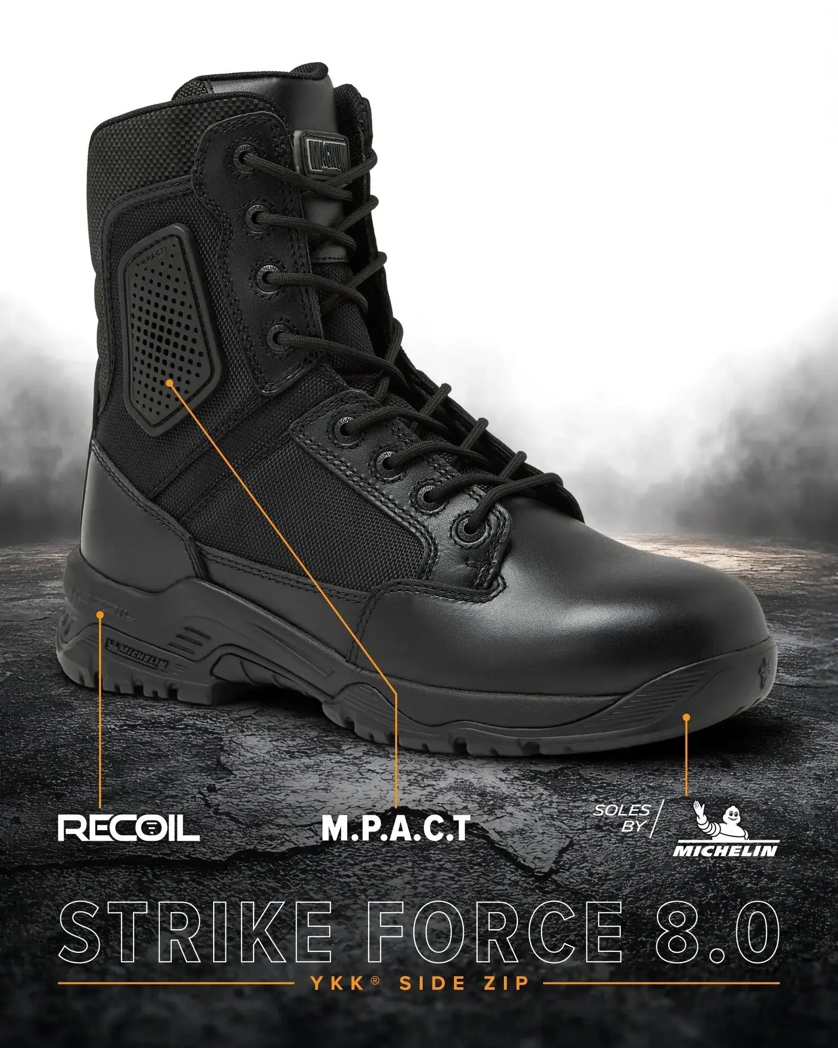 STRIKE FORCE 8" Boot SZ - Magnum Boots - Flyclothing LLC