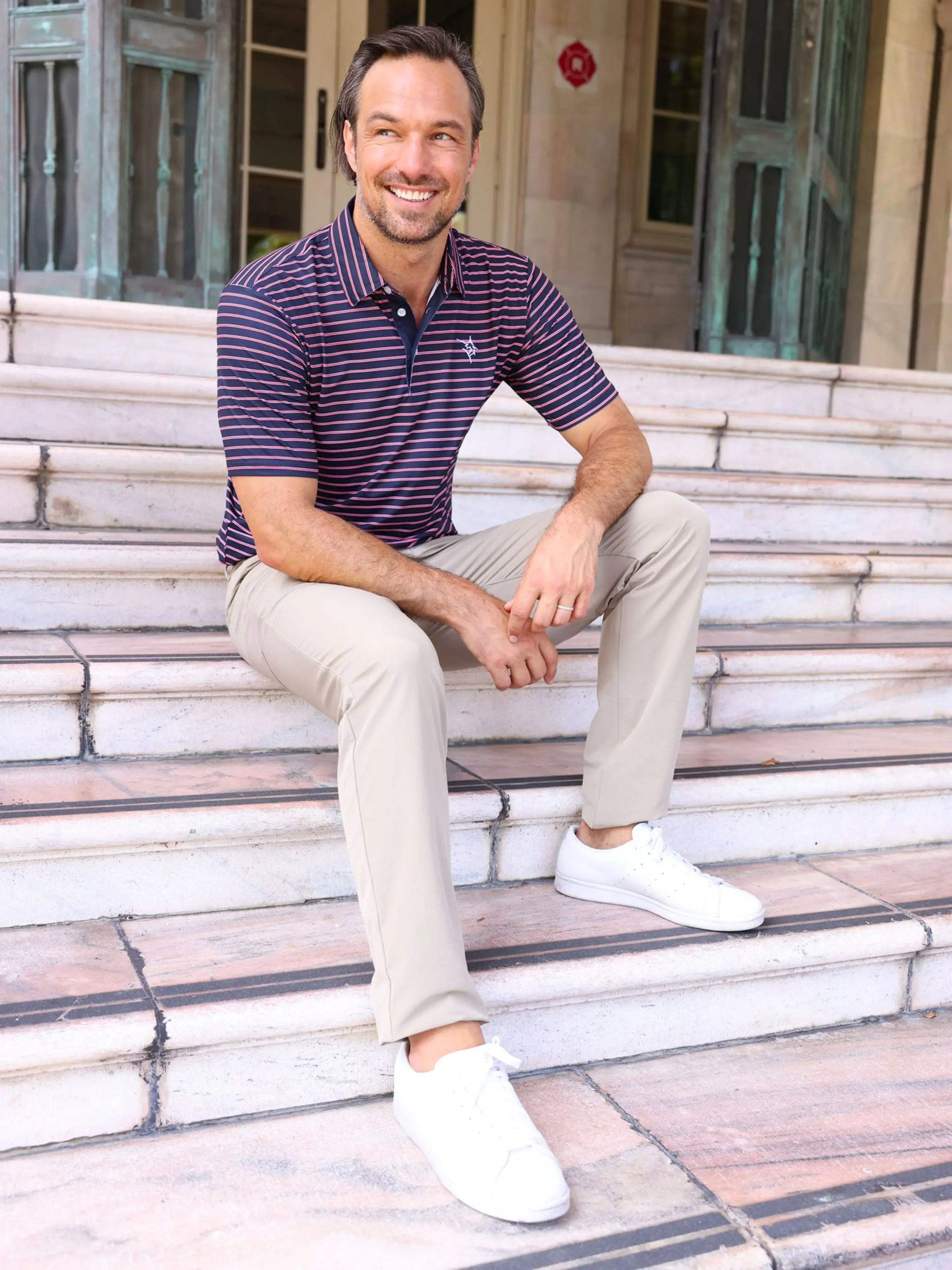 Striper Polo - White Water Life - Flyclothing LLC