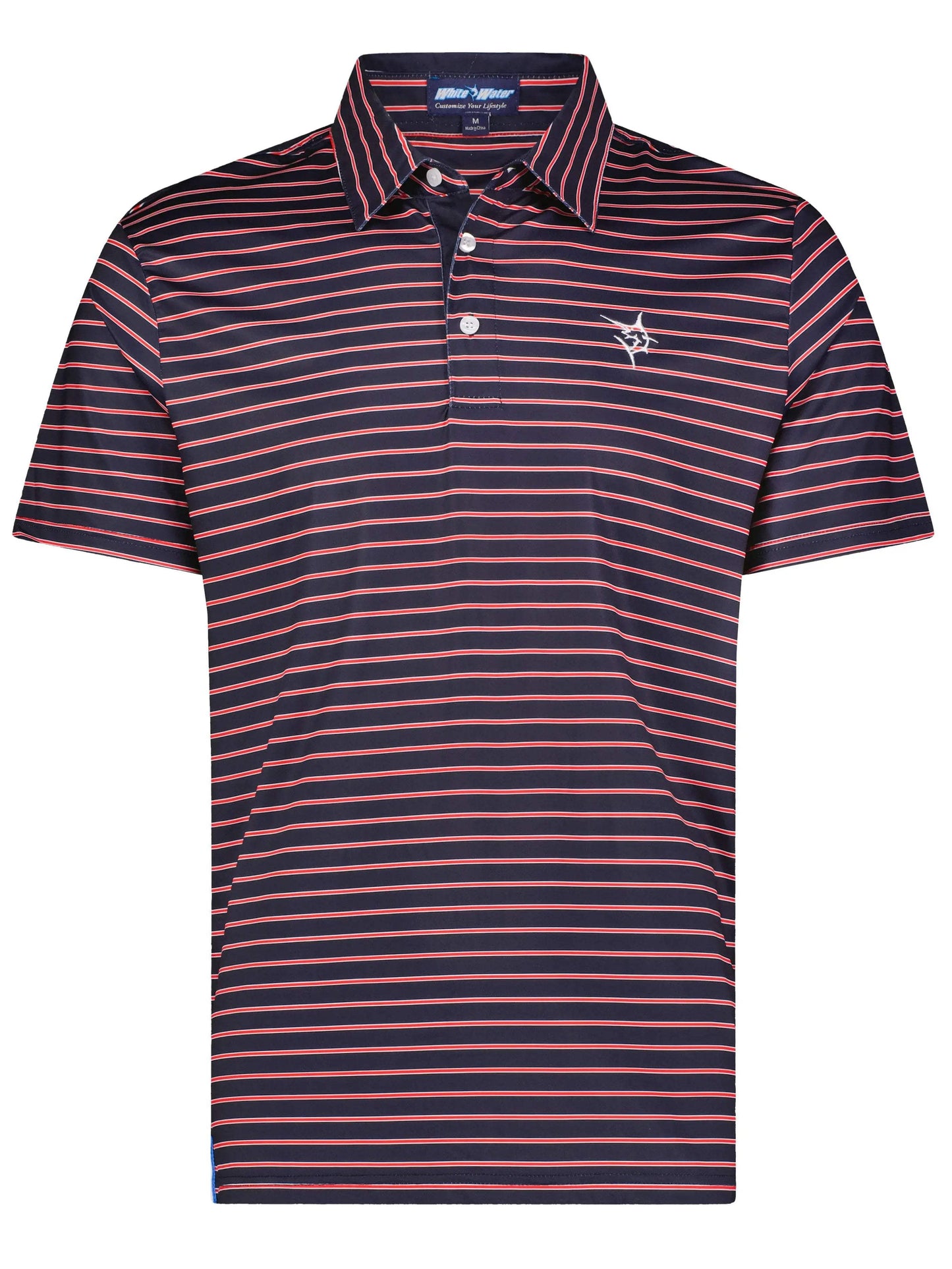 Striper Polo - White Water Life - Flyclothing LLC