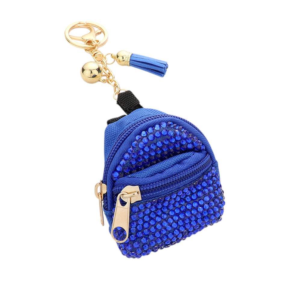 Studded Backpack Bag Tassel Bag Charm - Madeline Love - Flyclothing LLC