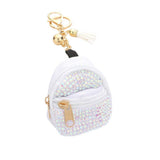 Studded Backpack Bag Tassel Bag Charm - Madeline Love - Flyclothing LLC