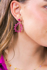 CHARLOTTE FLORAL DROP EARRINGS - Flying Tomato - Flyclothing LLC