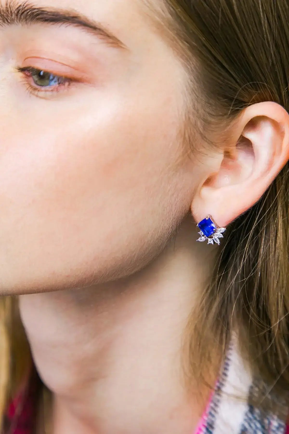 AVON ROYAL BLUE EARRINGS - Flying Tomato - Flyclothing LLC
