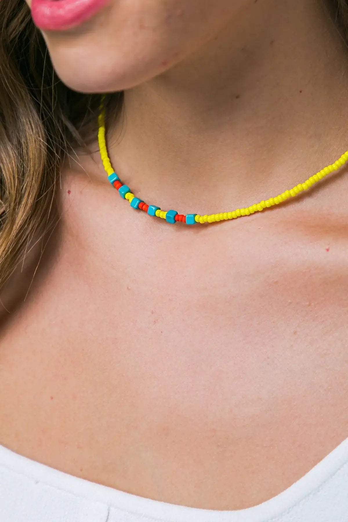 ZOLA VEADED NECKLACE - Flying Tomato - Flyclothing LLC