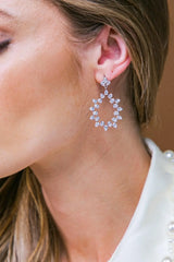 CHARLOTTE FLORAL DROP EARRINGS - Flying Tomato - Flyclothing LLC