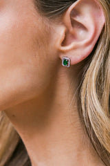 HALO ZIRCONIA ROUND EARRINGS - Flying Tomato - Flyclothing LLC