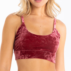 The Serenade | Red Velvet Bralette - Shinesty
