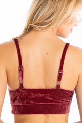 The Serenade | Red Velvet Bralette - Shinesty