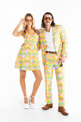 The Solar Flower | Trippy Floral Suit - Shinesty