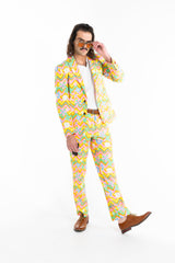 The Solar Flower | Trippy Floral Suit - Shinesty