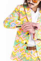 The Solar Flower | Trippy Floral Suit - Shinesty