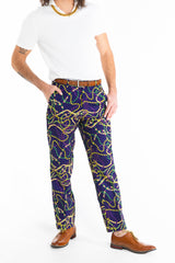The Carnival Krewe | Mardi Gras Beads Suit Pants - Shinesty