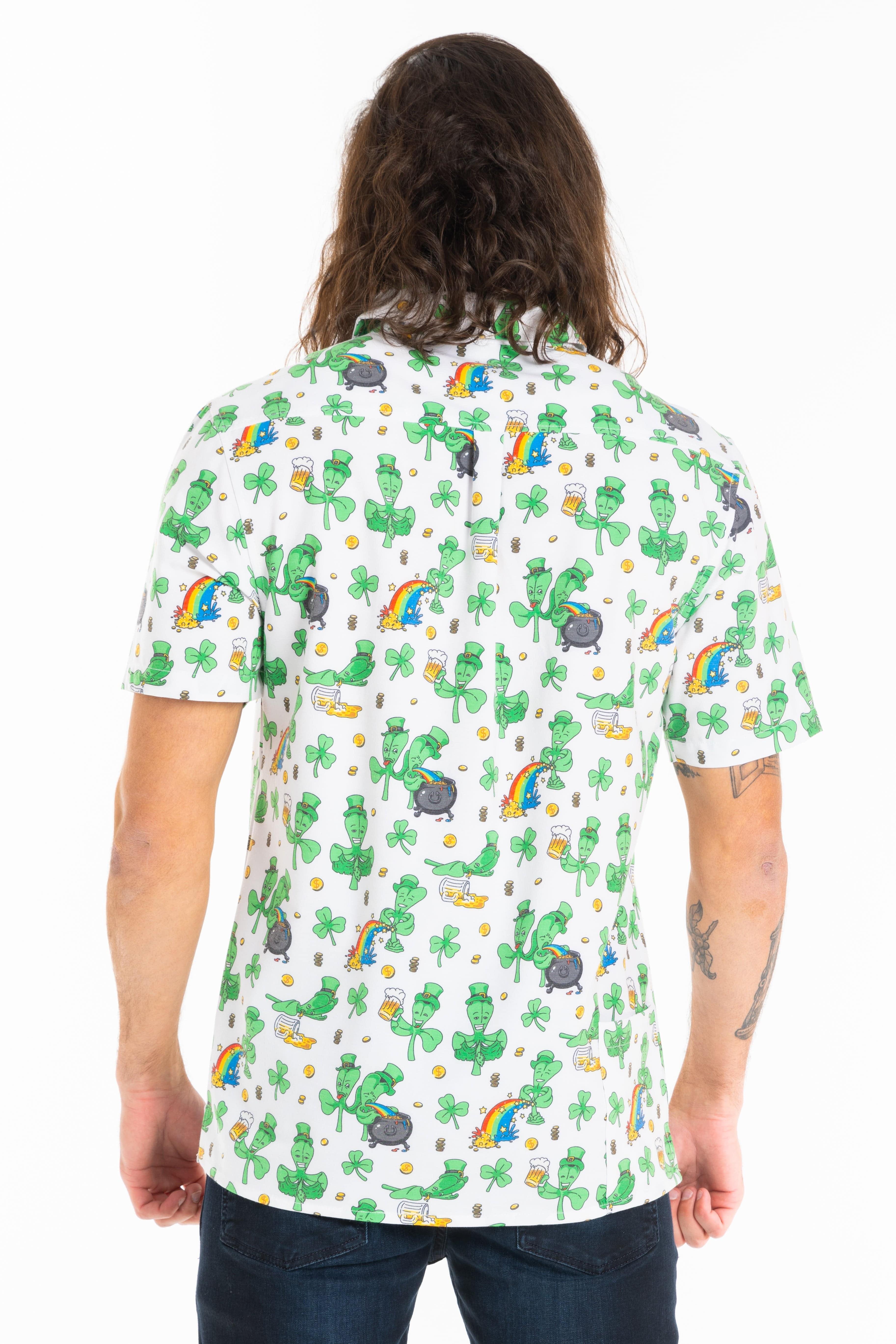 The 3 Leafs To The Wind | St Patricks Day Clovers Hawaiian Shirt - Shinesty