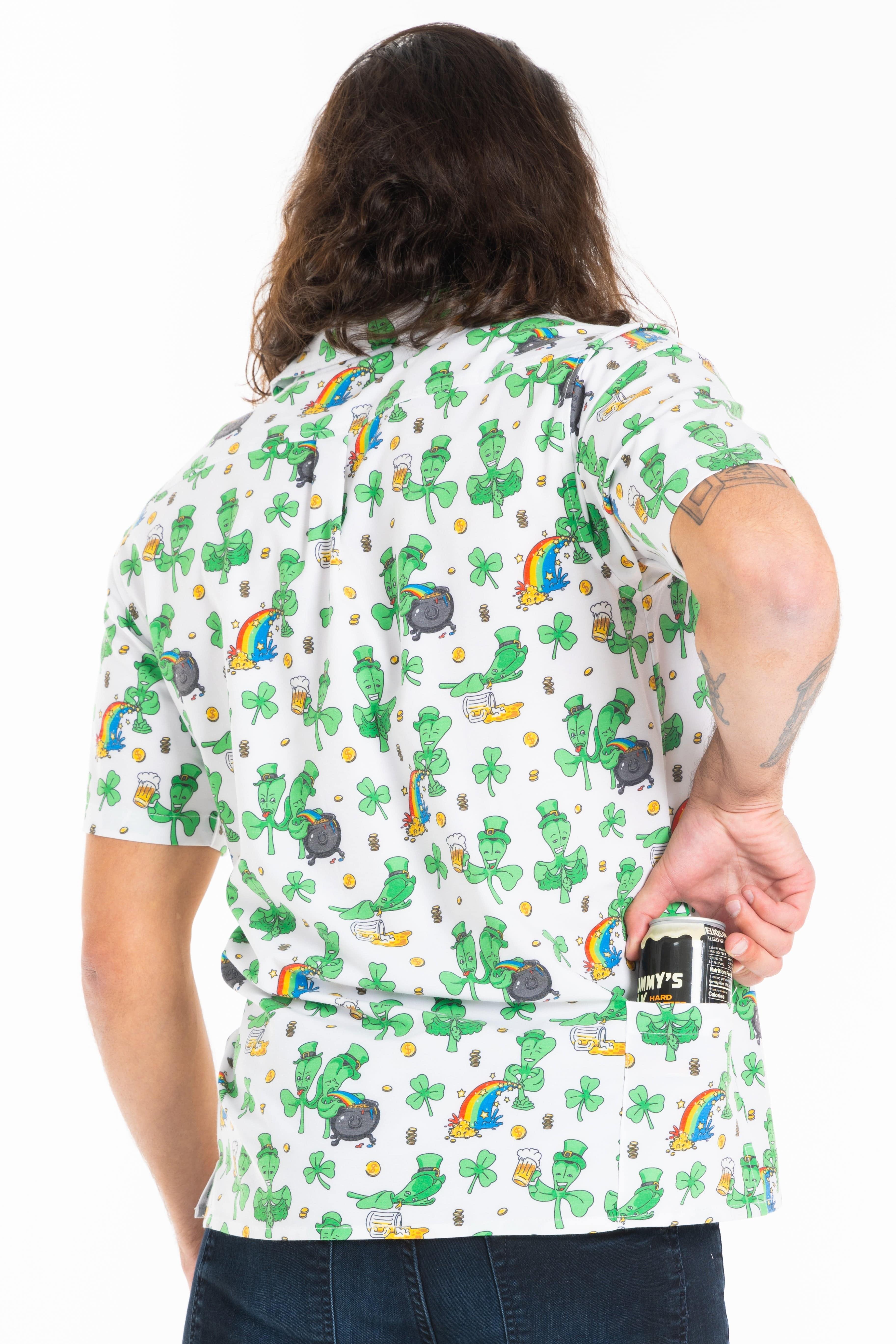 The 3 Leafs To The Wind | St Patricks Day Clovers Hawaiian Shirt - Shinesty