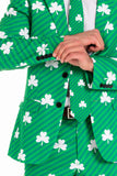 The Blarney Bagpiper | Diagonal Striped Clovers Suit - Shinesty - Flyclothing LLC