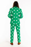 The Blarney Bagpiper | Diagonal Striped Clovers Suit - Shinesty - Flyclothing LLC
