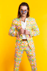 The Solar Flower | Trippy Floral Suit - Shinesty