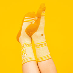 The Barley Pop | Beer Heel Hammock™ Crew Socks - Shinesty