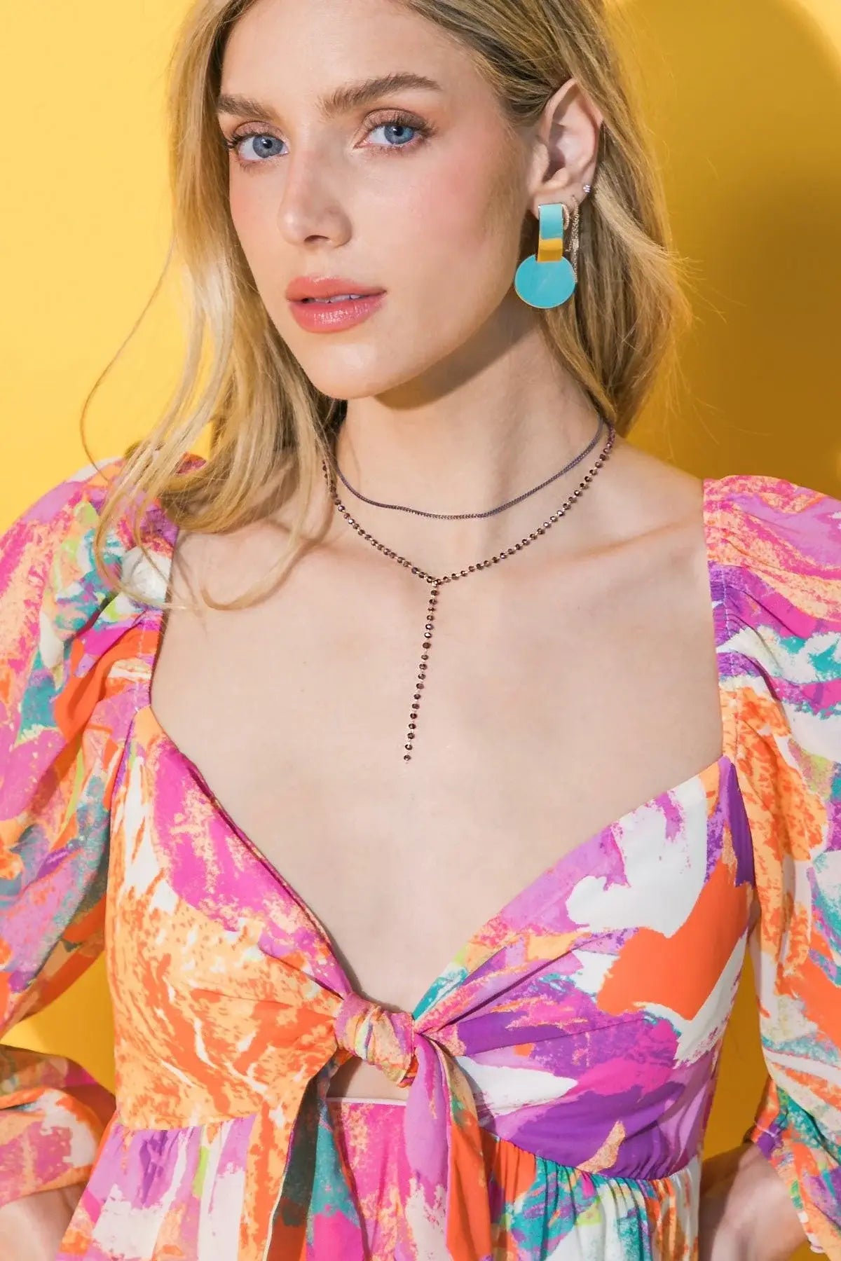 BEADED Y NECKLACE - Flying Tomato - Flyclothing LLC