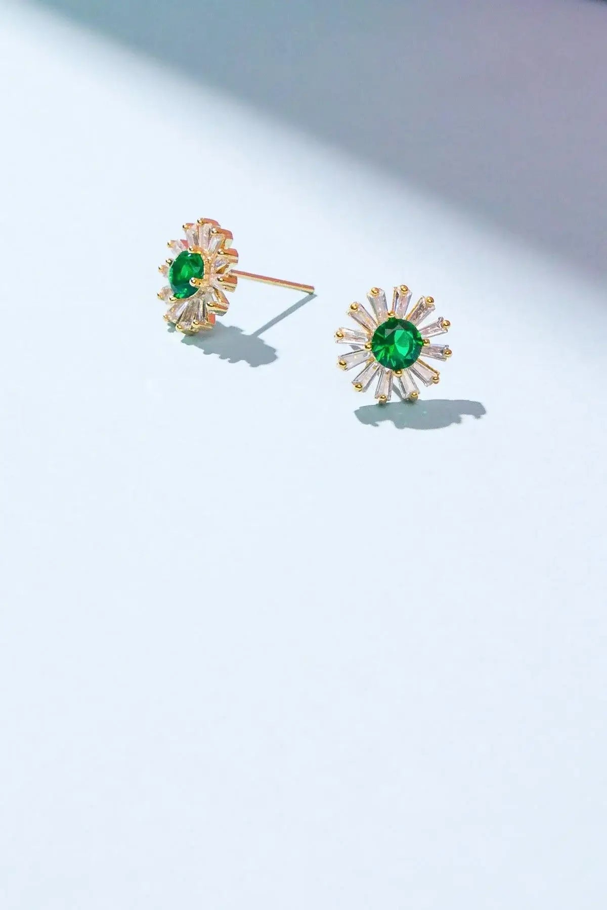 VINTAGE SUNFLOWER EARRINGS - Flying Tomato - Flyclothing LLC