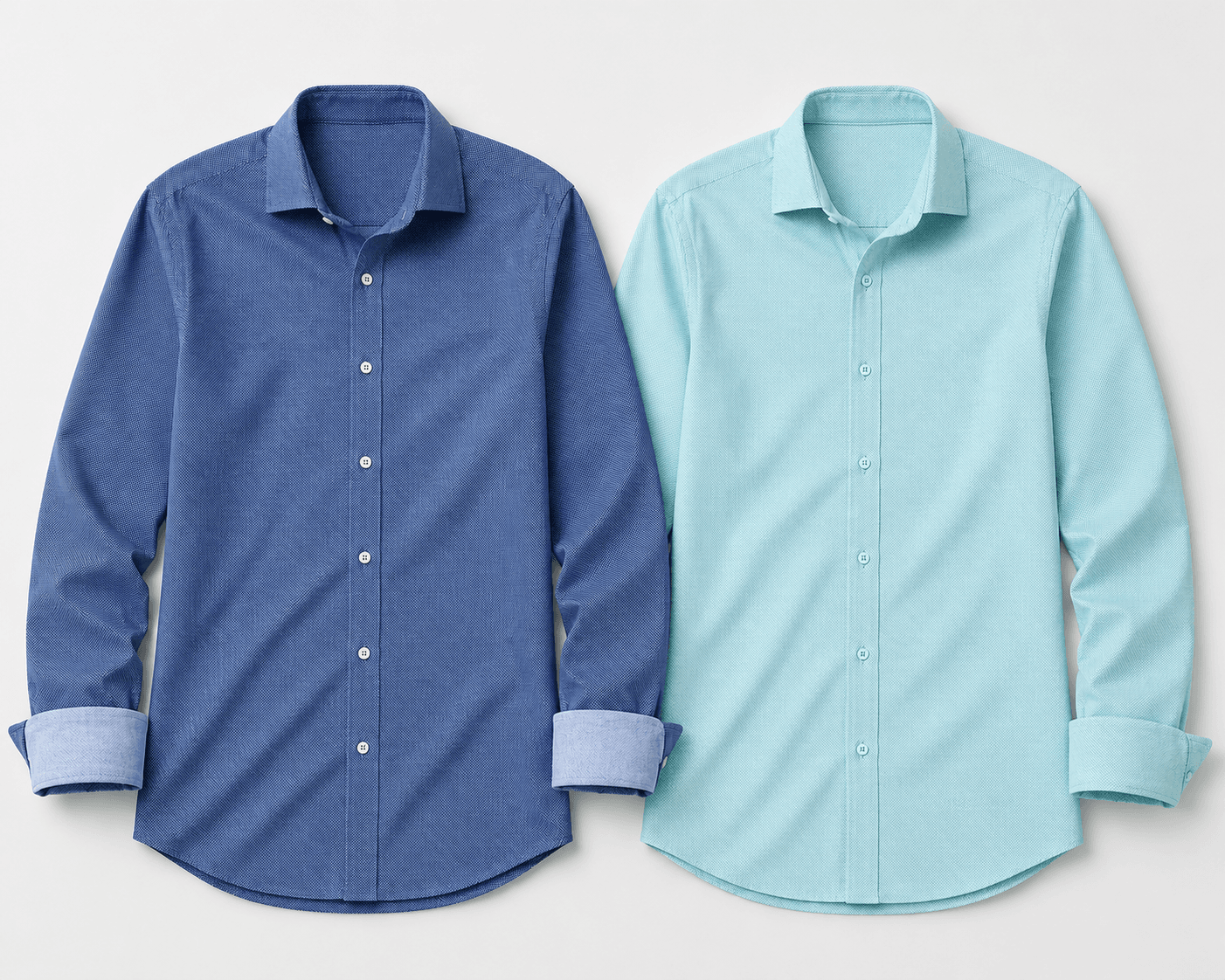 Studio Dot Dress Shirt 2-Pack - Blue/Teal - Buki - Flyclothing LLC