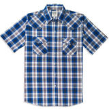 Men's Ely Cattleman Short Sleeve Plaid Western Snap Shirt - Ely Cattleman - Flyclothing LLC