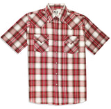 Men's Ely Cattleman Short Sleeve Plaid Western Snap Shirt - Ely Cattleman