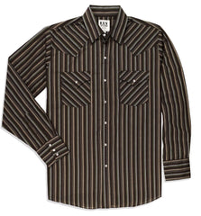 Men's Ely Cattleman Long Sleeve Stripe Western Snap Shirt - Ely Cattleman