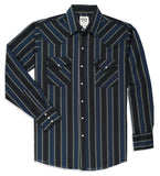 Men's Ely Cattleman Long Sleeve Stripe Western Snap Shirt - Ely Cattleman