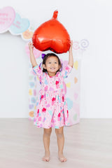 Sucker for You 3/4 Sleeve Pocket Twirl Dress - Mila & Rose ® - Flyclothing LLC