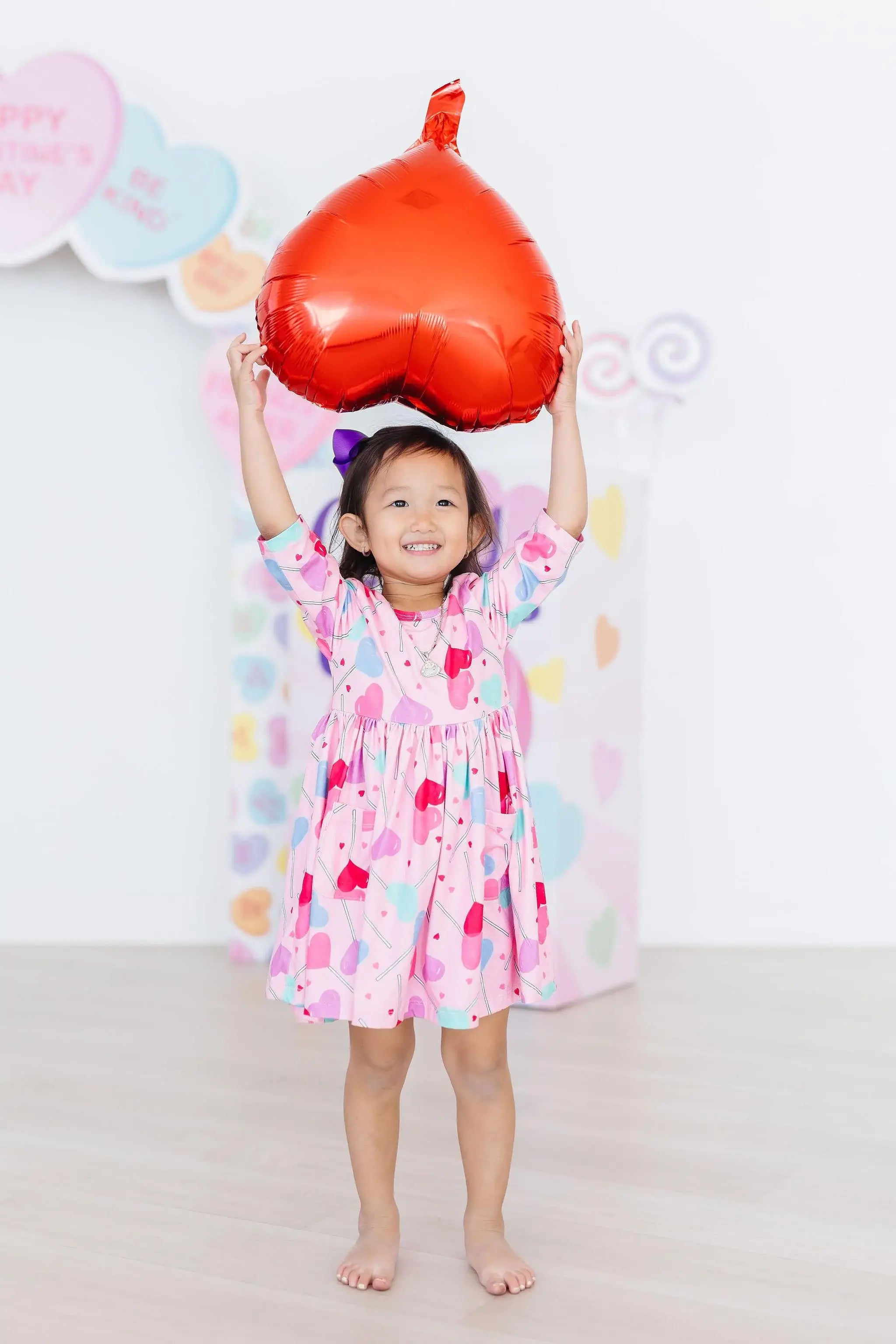 Sucker for You 3/4 Sleeve Pocket Twirl Dress - Mila & Rose ® - Flyclothing LLC