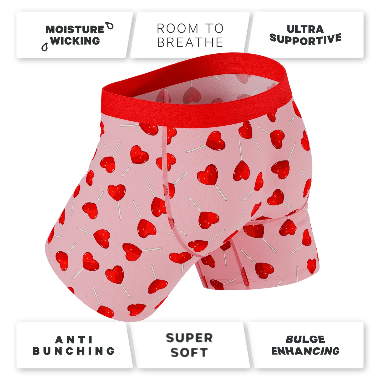 The Suckered In | Heart Lollipop Ball Hammock® Pouch Underwear - Shinesty - Flyclothing LLC