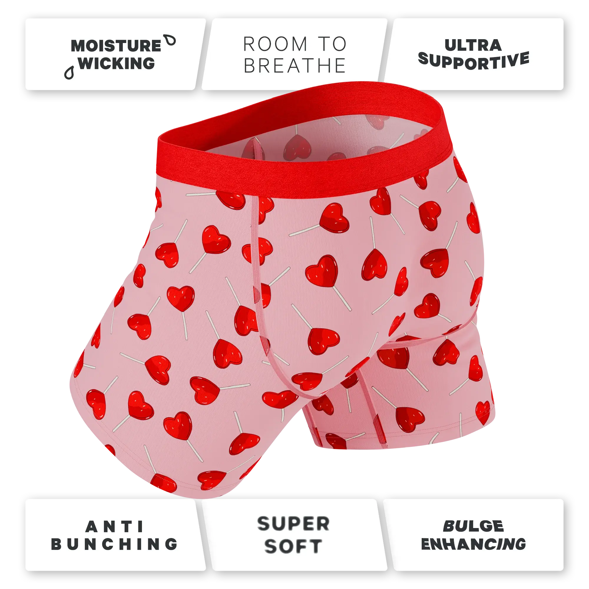 The Suckered In | Heart Lollipop Ball Hammock® Pouch Underwear - Shinesty - Flyclothing LLC