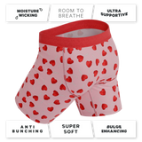 The Suckered In | Heart Lollipop Long Leg Ball Hammock® Pouch Underwear With Fly - Shinesty - Flyclothing LLC