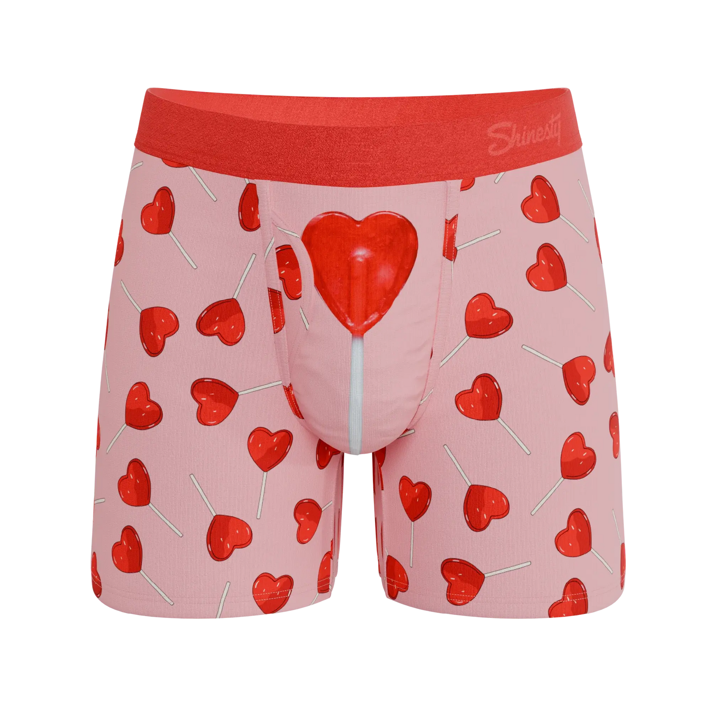 The Suckered In | Heart Lollipop Ball Hammock® Pouch Underwear With Fly - Shinesty - Flyclothing LLC