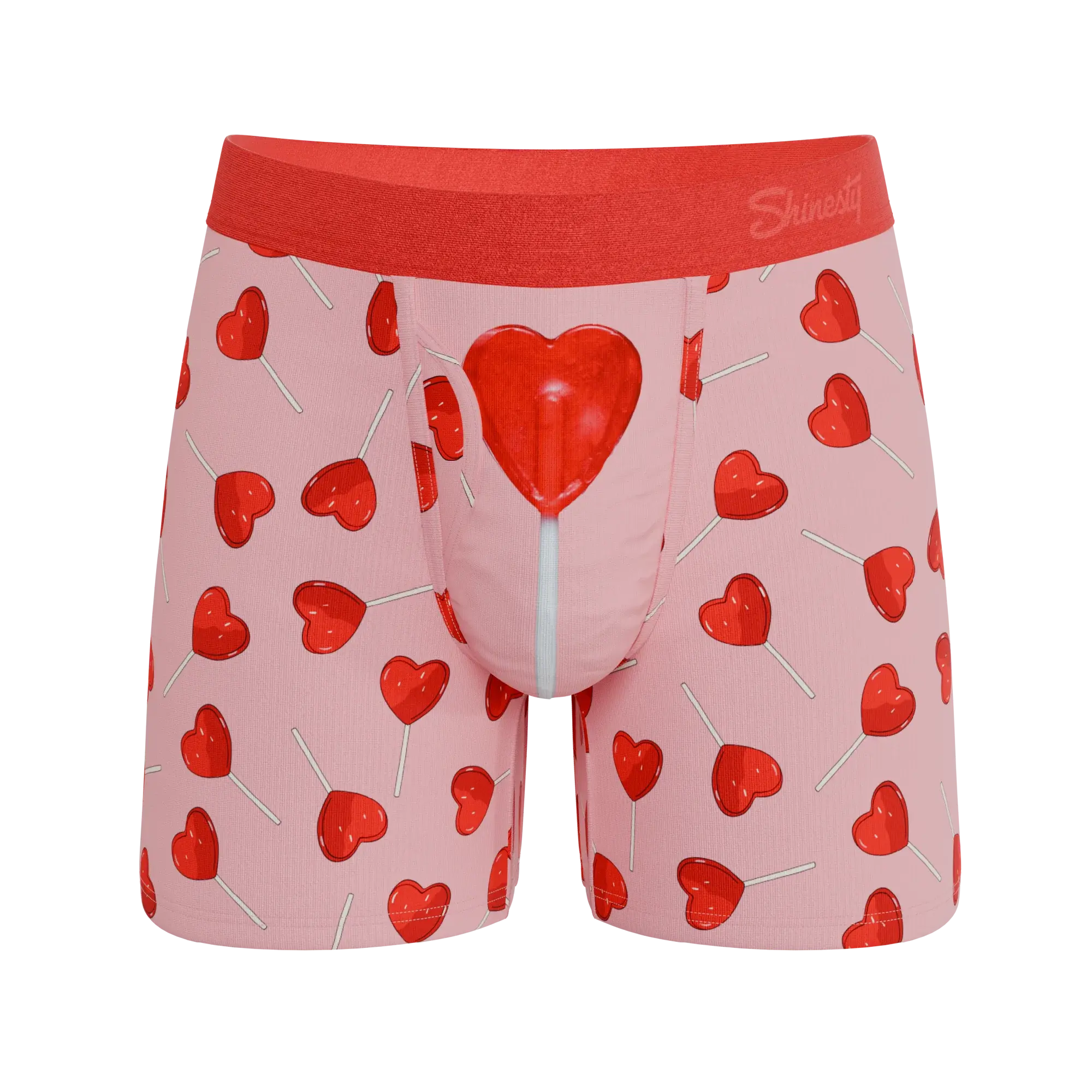 The Suckered In | Heart Lollipop Ball Hammock® Pouch Underwear With Fly - Shinesty - Flyclothing LLC