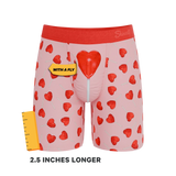 The Suckered In | Heart Lollipop Long Leg Ball Hammock® Pouch Underwear With Fly - Shinesty - Flyclothing LLC